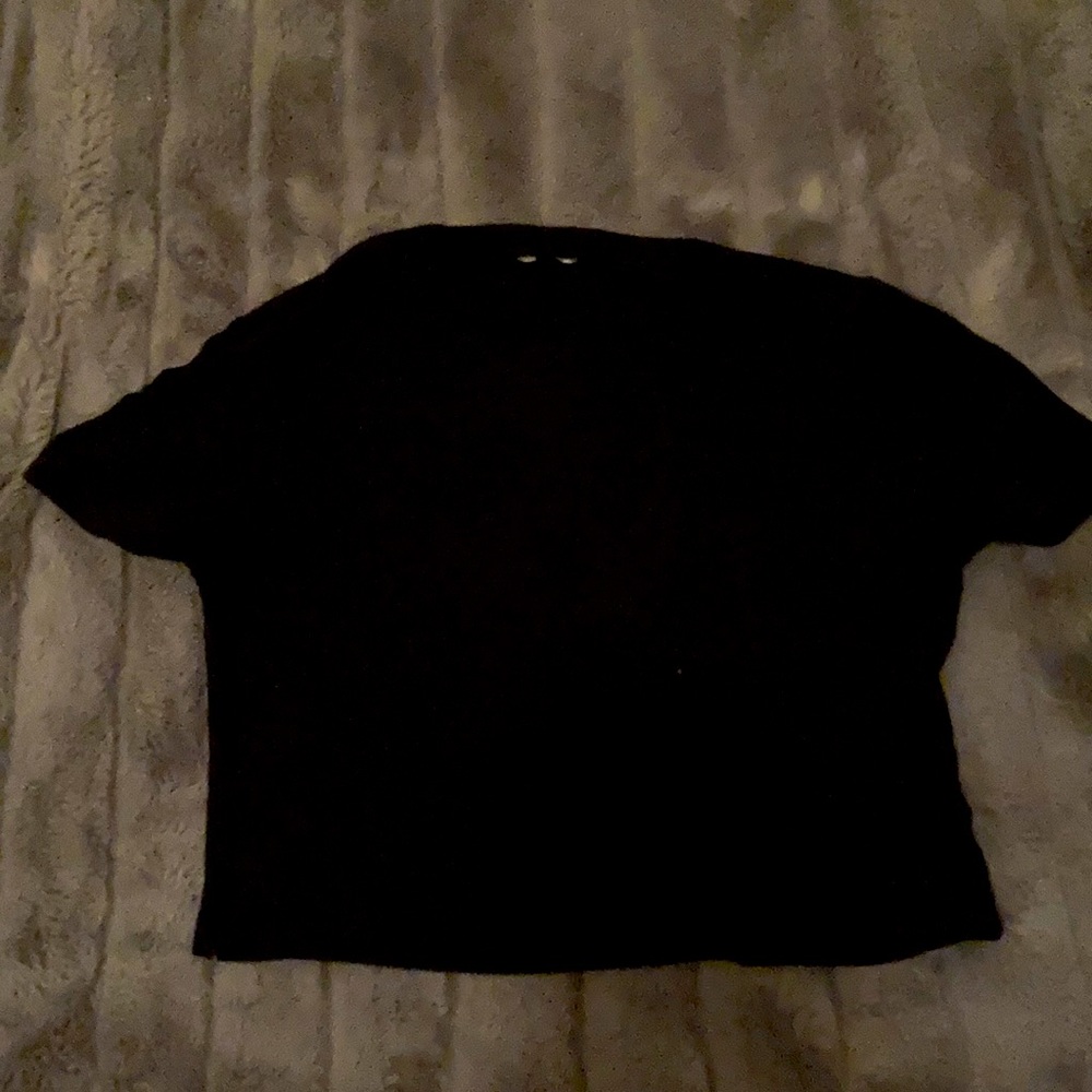 Shein girls 11-12 turtle neck tee black